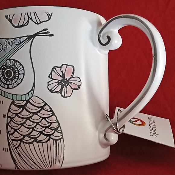 Owl Coffee/Tea 21oz Mug. Turquoise. "Life is a HOOT!". SPECTRUM DESIGNZ-2017. - Picture 2 of 15